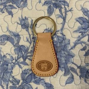 Dooney & Bourke Tan Leather Keychain
